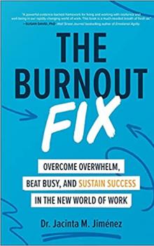 Blue cover for book The Burnout Fix